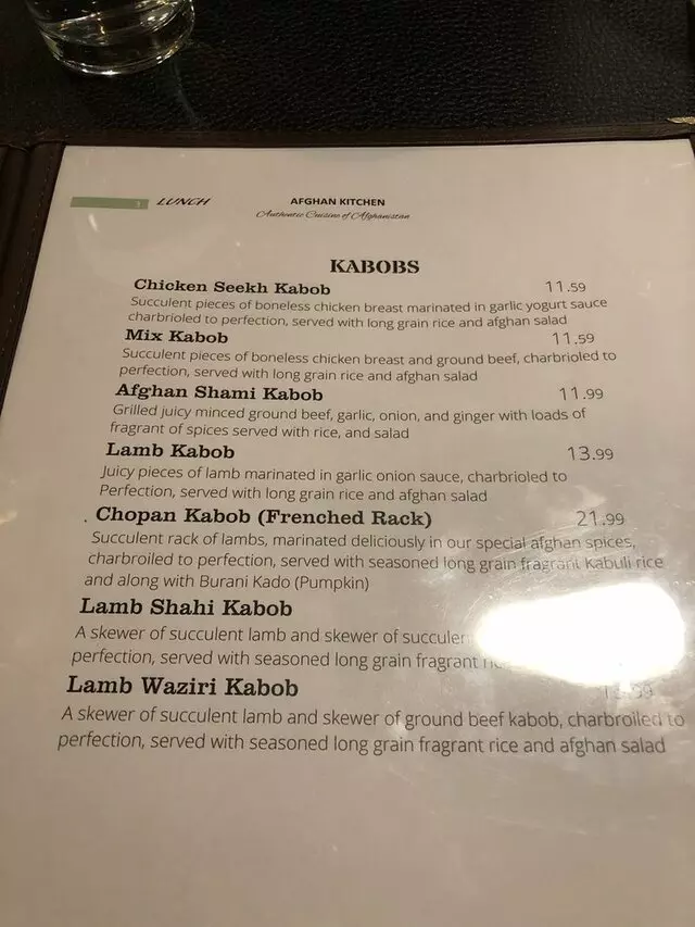 Afghan Kitchen