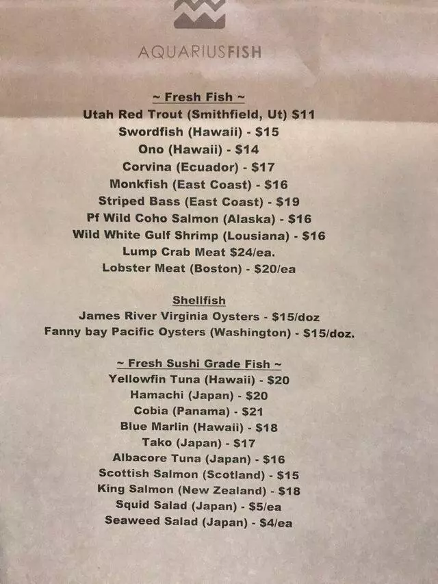 Aquarius Fish Co